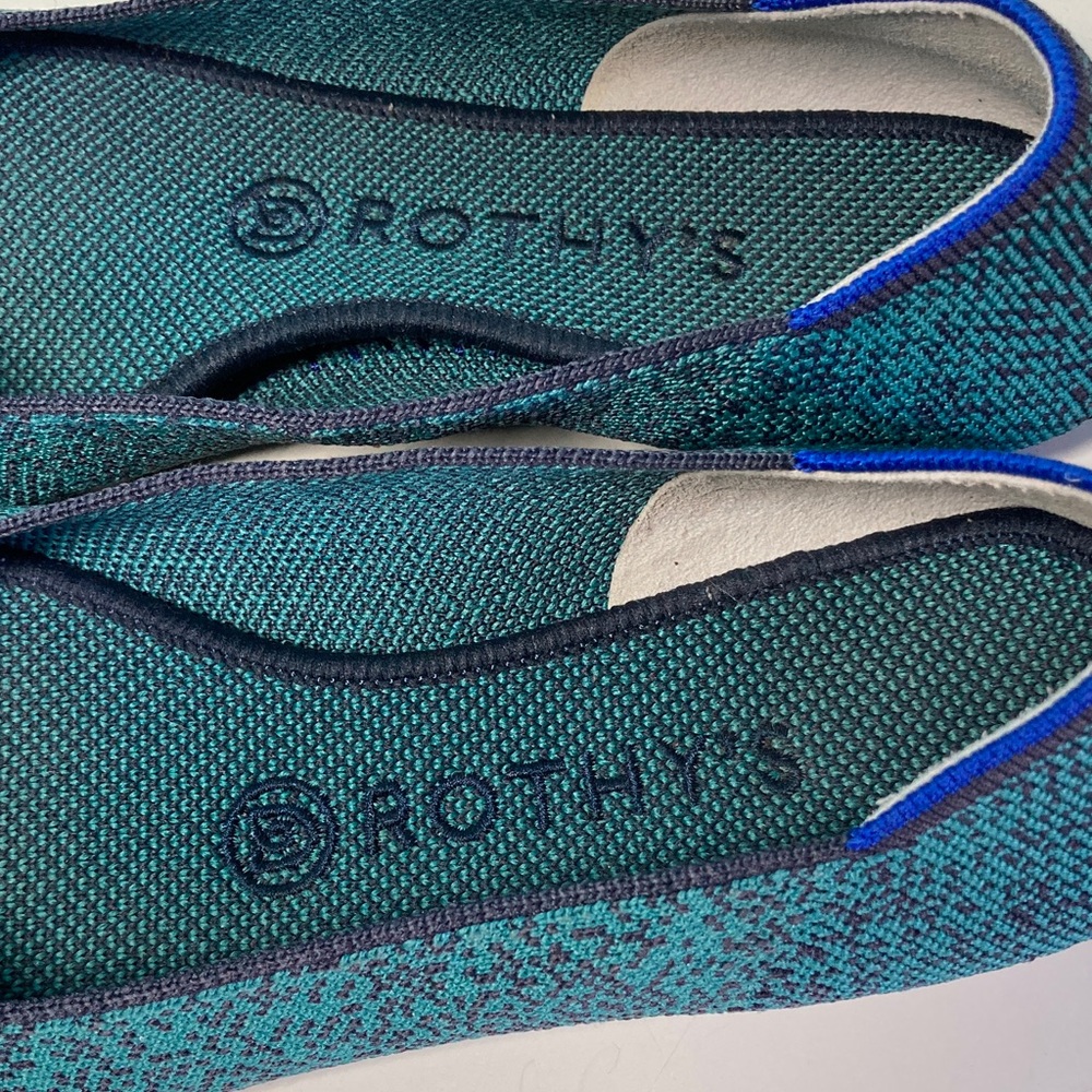 Green Pointy Toe Rothy’s Fits Womens Size 8 / 38.5 - Picture 4 of 12